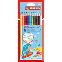 Stabilo Aquarell-Buntstift 12 St. mehrfarbig