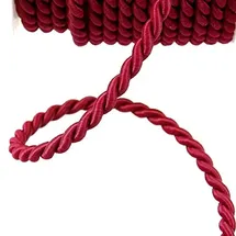 Deko und Band Acetatkordel Bordeaux - 8 mm Breite auf 25 m Rolle - 211008 87-R 008