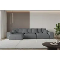 Ecksofa mit Schlaffunktion und Bettkasten ESKAR-L2 - 364x176x72 cm Dunkelgrau - Corner Sofa Bett Eckcouch Couch L-Form Schlafcouch Ausziehbar Wohnl... - Dunkelgrau