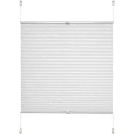LIEDECO Plissee Ranke 90 x 130 cm / Fenstergröße (Velux) weiß