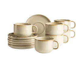 Mäser Kaffeetassen-Set, Steinzeug Cordelia