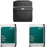 Synology DiskStation DS423 4 Einschübe NAS-Server Leergehäuse + 2x Synology Plus 3.5" SATA 6Gb/s Festplatte 16 TB (32TB)
