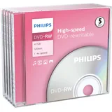 Philips DVD-RW 4,7GB 4x 5er Jewelcase