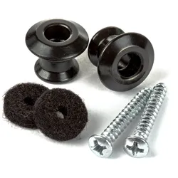 Dunlop Straplok Dual Design Button Set Black