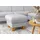 Home Affaire Polsterhocker Lindgren 61 x 46 x 61 cm Silber