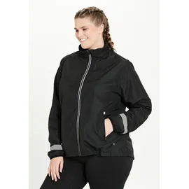 Q by Endurance "VENEE", Damen, Gr. 48, schwarz, 100% Polyester, bedruckt, unifarben, normal, hoch geschlossener Ausschnitt, Jacken, in großen Großen verfügbar