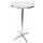 MCW Alu-Stehtisch höhenverstellbar 70/110 cm Ø 60 cm Silber