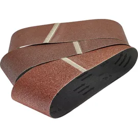 WOLFCRAFT Gewebeschleifbänder K40/80/120 100 x 560 mm 9 Stück