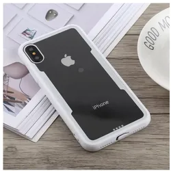 Handy Tasche für iPhone XS Max Cover Case Panzer Schutz Hülle Bumper Weiß