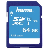 Hama SDXC 64GB Class 10 45MB/s UHS-I