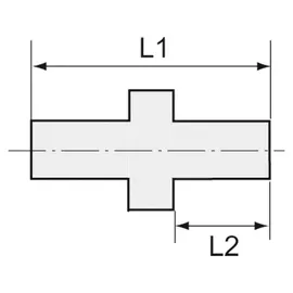 Riegler Gerade Einschraubverschraubung, G 1/4 a., für Schlauch 4/6 mm, PP