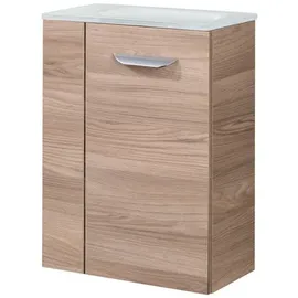 Fackelmann Waschbeckenunterschrank 44 x 60 x 24,3 cm Braun
