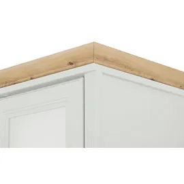 Möbel Kraft Varese Hochschrank 48 x 190 cm Weiß Holz