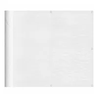 VidaXL Balkon-Sichtschutz Weiß 90x1000 cm 100 Polyester-Oxford