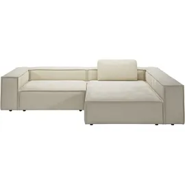 Home Affaire Ecksofa HOME AFFAIRE "Watertown, moderne XXL L-Form, 306 cm breit", beige (nature), B:306cm H:68cm T:191cm, 94% Polyester, 6% Nylon, Sofas, Ecksofa, Komfortabel mit tiefer Sitzfläche – ideal für große Wohnräume, Topseller