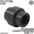 Mega Group - Verschraubung PVC-U 50 mm x 1 1/2 Klebemuffe x Innengewinde 10 bar, Grau,