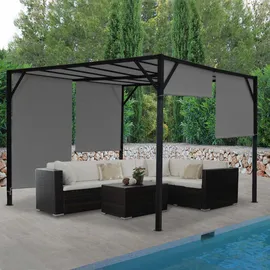 MCW Pergola Beja 4,05 x 3,05 m Grau