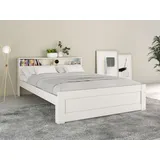 Home Affaire Jugendbett FLAVION 140 x 200 cm Kiefer massiv weiß lackiert