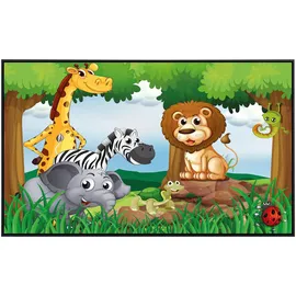 Papermoon Infrarotheizung Dschungeltiere, sehr angenehme Strahlungswärme bunt