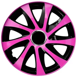 NRM Radzierblende Drift EXTRA schwarz/pink 15 Zoll 4er Set
