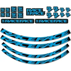 Race Face Next Sl Turbine Sl Arc Carbon 26 Arc Offset 25 Aufkleber Blau,Schwarz  Blau,Schwarz One Size - Schwarz