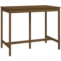 vidaXL Bartisch 140 x 80 x 110 cm Honigbraun