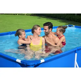 BESTWAY Steel Pro Frame Pool Set 400 x 211 x 81 cm inkl. Filterpumpe