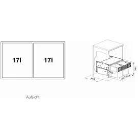 Blanco Select II Compact 34 l Grau