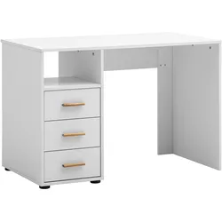 Schreibtisch SCHILDMEYER "Torge Schreibtisch, Breite 109", weiß (weiß, weiß, weiß), B:109cm H:74cm T:58cm, Tische