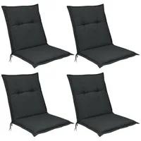 Beautissu 4er Set Niedriglehner Auflage Base NL 100x50x6 cm