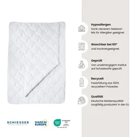 SCHIESSER Leichtsteppdecke Sommar | 135 x 200 cm | für Allergiker geeignet | dünne Steppdecke für den Sommer | 135x200cm