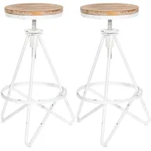 CLP 2er Set Barhocker Karla silber
