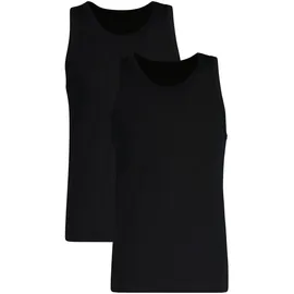 GANT Herren Unterhemd 2er Pack - TANK TOP, Rundhals-Shirt, ärmellos, Stretch Cotton schwarz, L