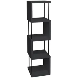 58 aufm Kessel Bücherregal 33 x 33 x 126 cm Anthrazit