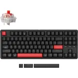 Keychron C3 Pro Verkabelte Mechanische Tastatur, USB-C, Rote LED, QMK/VIA, Kompatibel mit Mac Windows Linux, Red Switch