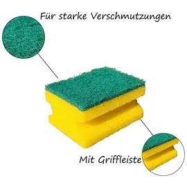 jean products Schwamm Topfreiniger mit Griffleiste 8er Pack