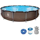 Avenli Frame Pool Komplettset rund cm, Freizeit, Pools und Wasserspaß, Pools