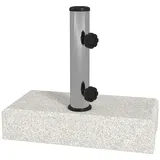 Outsunny Schirmständer Granit 45 x 22,5 x 40 cm Grau
