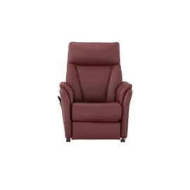 Hukla Relaxsessel Pascal Leder 83 x 105 x 90 cm Rot drehbar