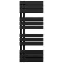 doporro Badheizkörper 400 x 1040 mm 440 W schwarz Seitenanschluss