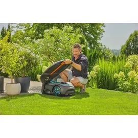 Gardena Mährobotergarage für SILENO pro/max/free grau/orange