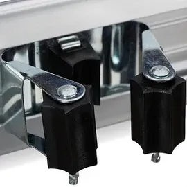 Relaxdays Wandhalterung Aluminium 1 St. Schwarz/Silber