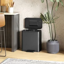 Homcom Mülleimer 20 l Schwarz