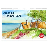 Calvendo Aquarelle - Fischland-Darß (Wandkalender 2026 DIN A3 quer),