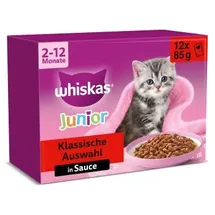 Whiskas Junior Klassische Auswahl in Sauce 12 x 85 g