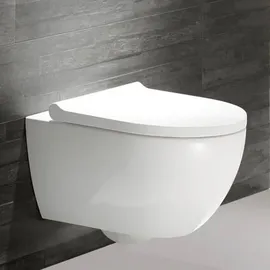 Geberit Acanto Wand-WC mit WC-Sitz Weiß KeraTect
