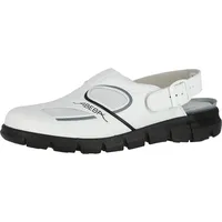 Abeba Clog weiß/schwarz Gr. 46 - 46
