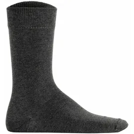 Hudson Unisex Socken, 3er Pack - Simply, Basic Socken, einfarbig Grau meliert 39-42