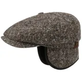 Stetson Flat Cap (1-St) Flatcap mit Schirm grau 58 cm