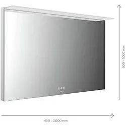 Emco Mi 200+ LED-Lichtspiegel 102160008000300 1600 x 800 mm, mit Acryl-Lichtsegel